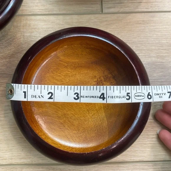 6 Handmade Wooden Salad‎ Bowls - Picture 11 of 11